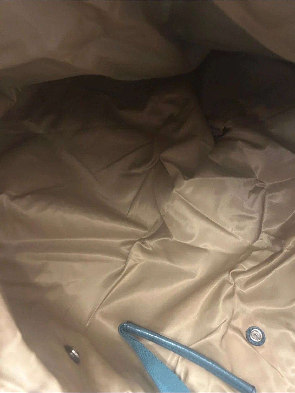 Coach Large Signature Nylon Tote in Teal Gray